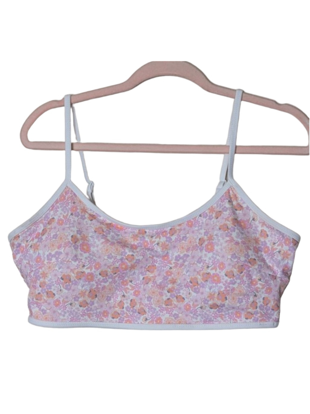 Women's Joy Lab Target Floral Bralette 2X White Pink Floral